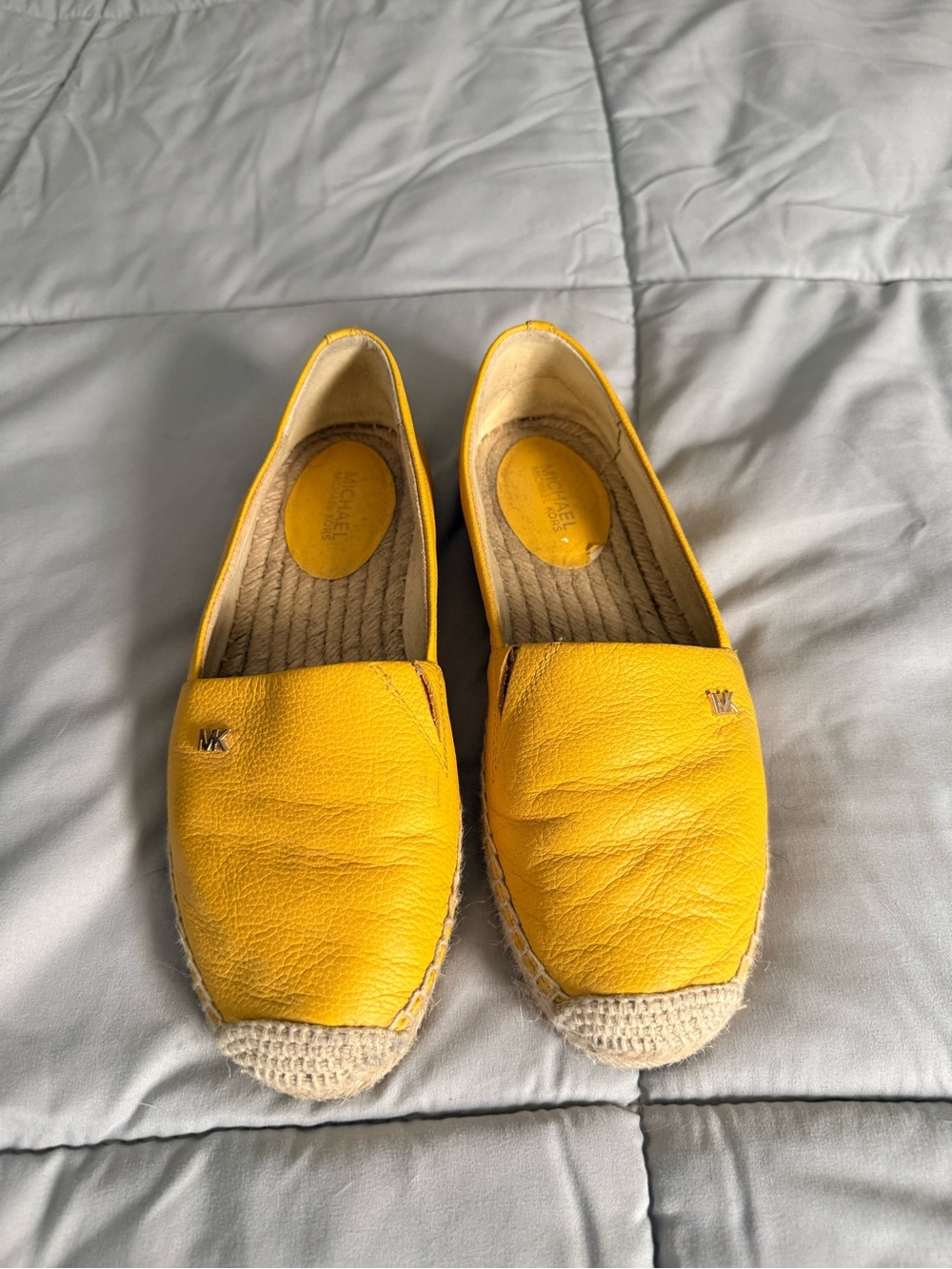 Michael Kors Bright Yellow Leather Espadrilles